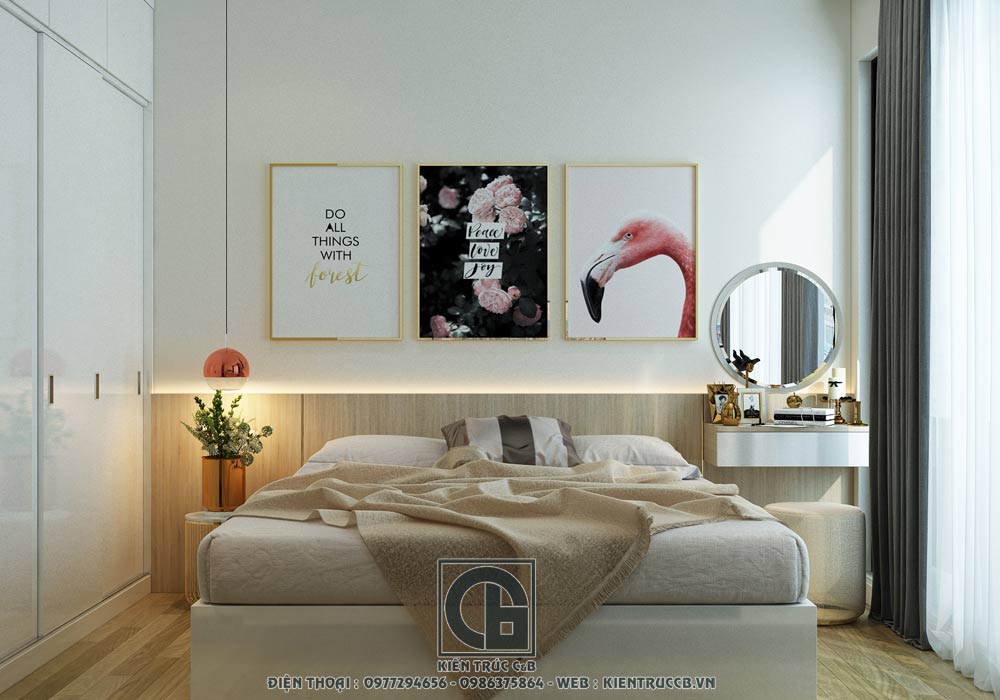 thiết kế nội thất phòng ngủ đẹp chung cư