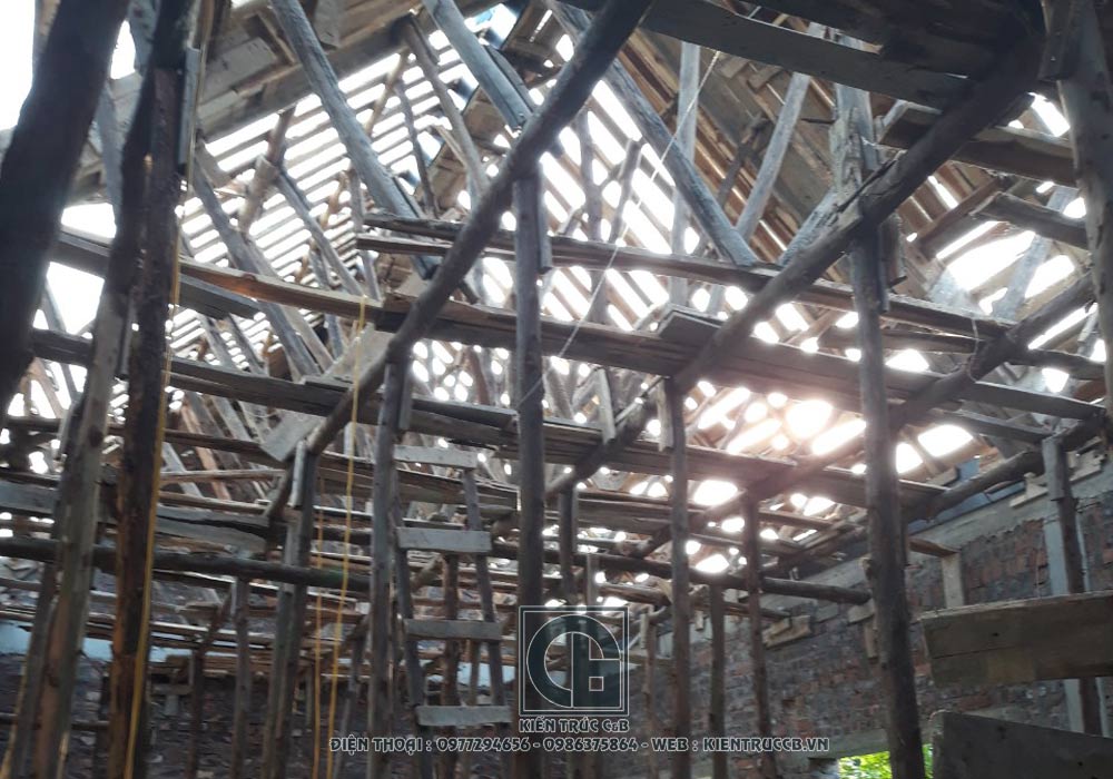 Tiến độ công trình biệt thự vườn 1 tầng hình chữ L - Chương Mỹ