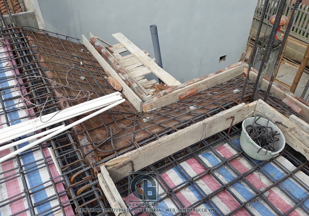 Tiến độ xây dựng biệt thự mái thái 2 tầng chương mỹ