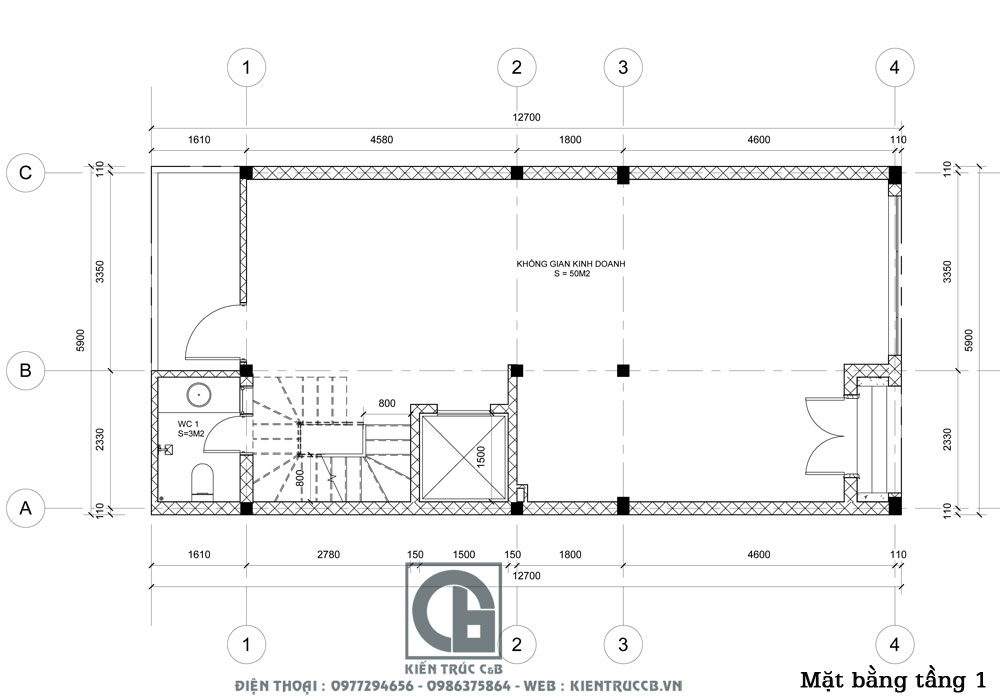 mẫu thiết kế nhà ống 5 tầng phong cách hiện đại