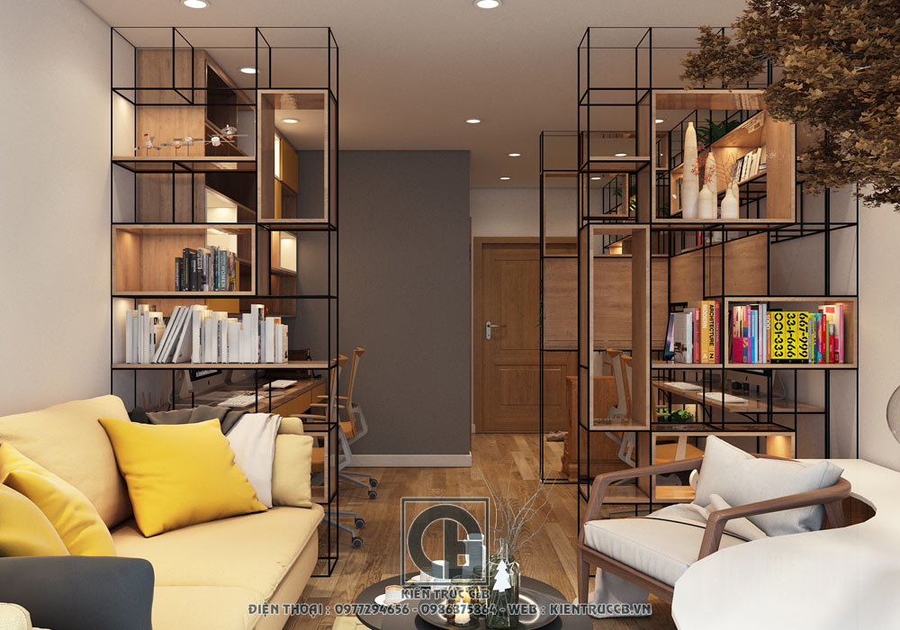 Thiết kế nội thất văn phòng phong cách hiện đại cho công ty nhỏ