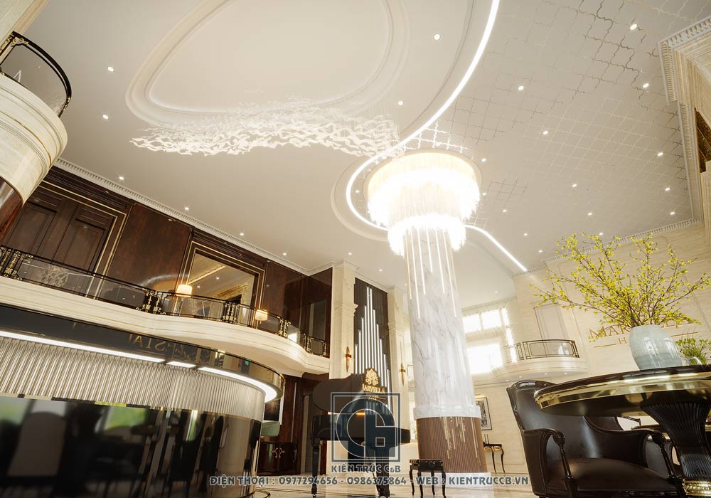 Mẫu thiết kế nội thất khách sạn cao cấp phong cách hiện đại
