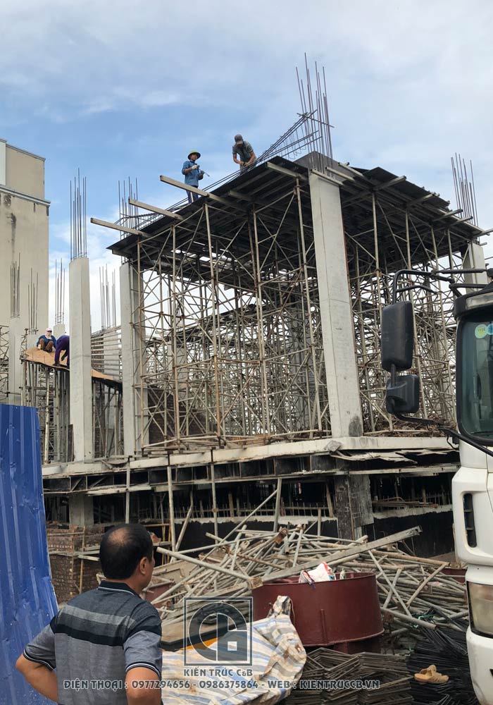 tiến độ thiết kế biệt thự kiểu lâu đài ông bà Kha