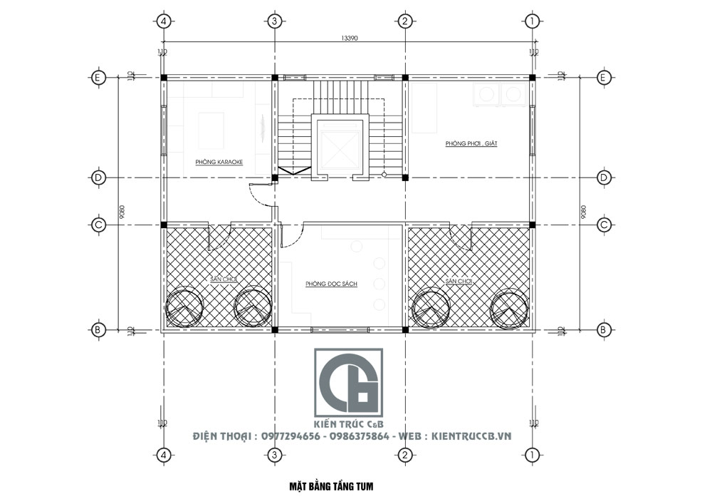 Mẫu thiết kế biệt thự 3 tầng mái Thái