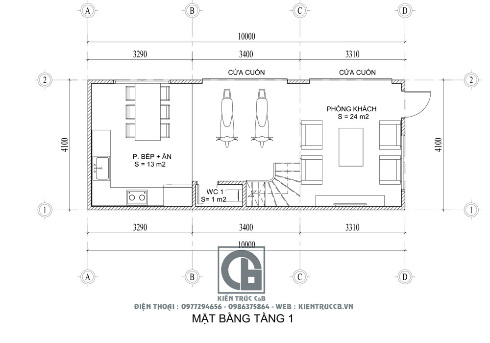 mẫu nhà ống đẹp 4 tầng hiện đại