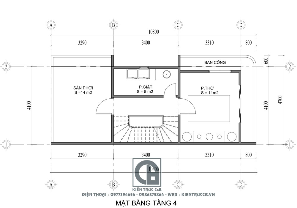 mẫu nhà ống đẹp 4 tầng hiện đại