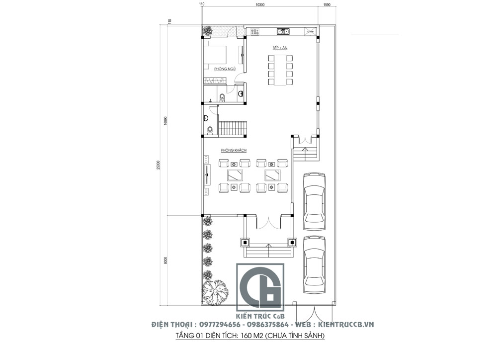 Thiết kế biệt thự tân cổ điển 3 tầng