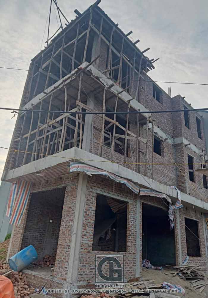 Tiến độ thiết kế mẫu nhà ống 4 tầng