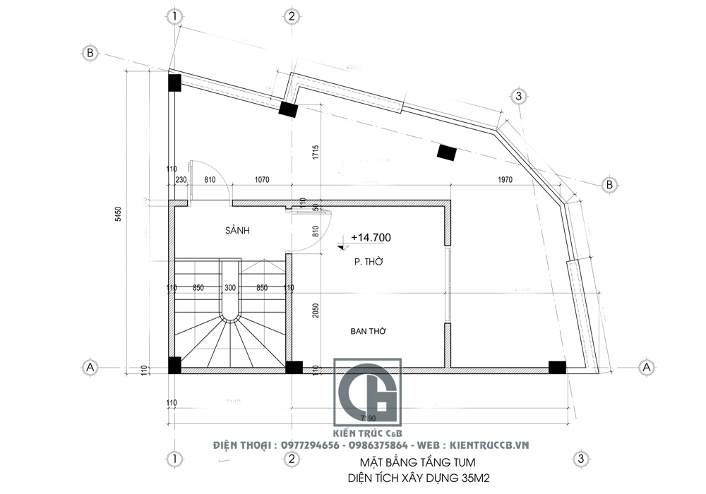 Thiết kế nhà ống 5 tầng 2 mặt tiền
