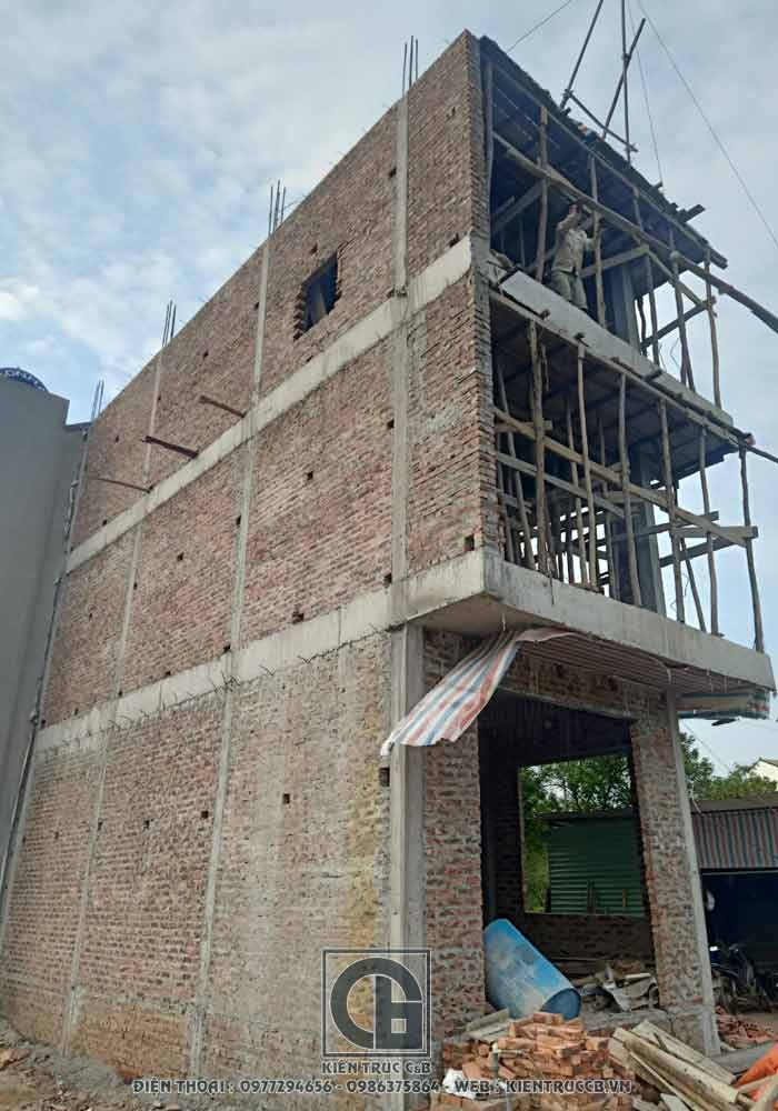 Tiến độ thiết kế mẫu nhà ống 4 tầng