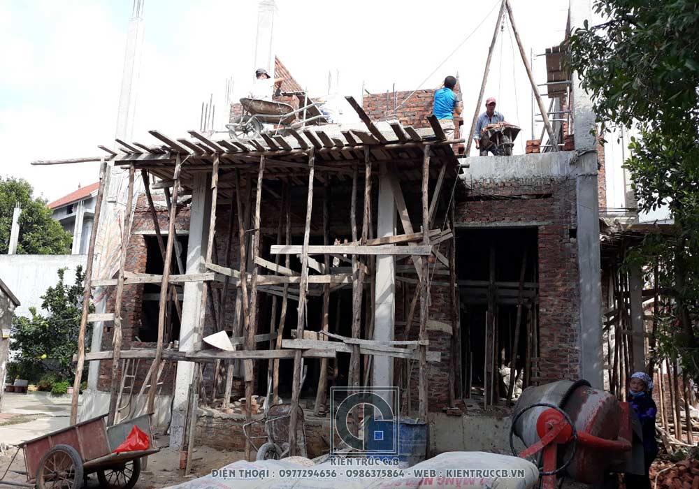 Mẫu biệt thự 2 tầng mái Nhật