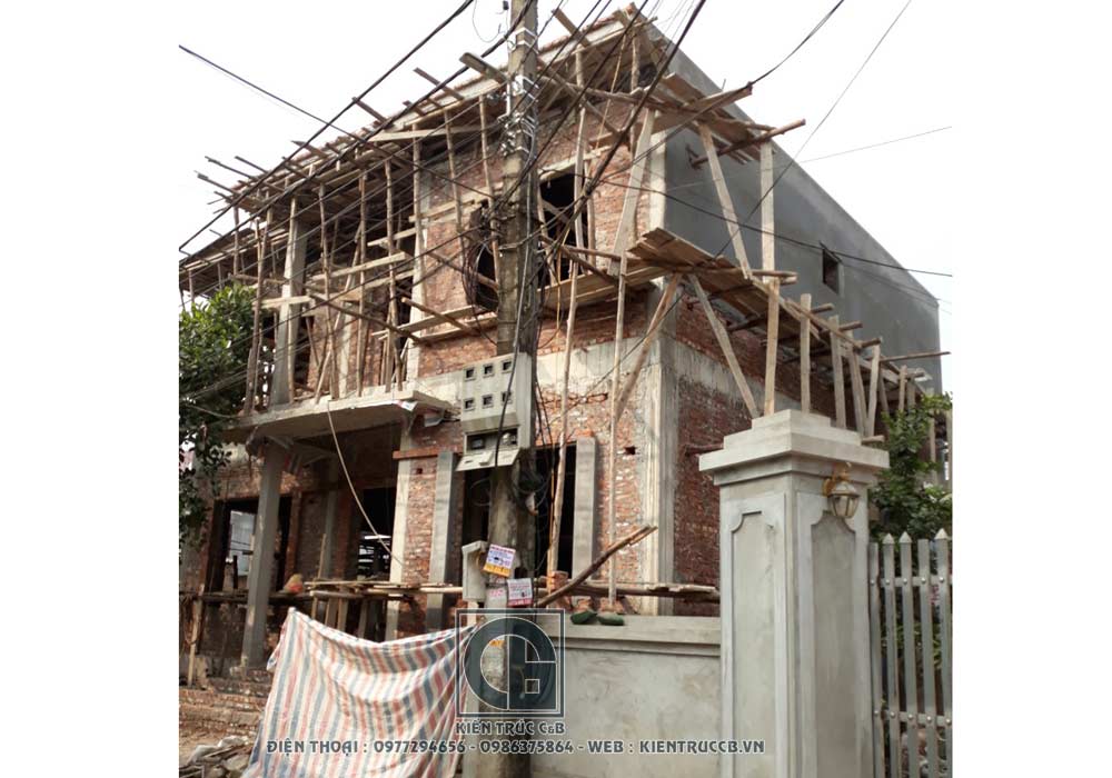 Mẫu biệt thự 2 tầng mái Nhật