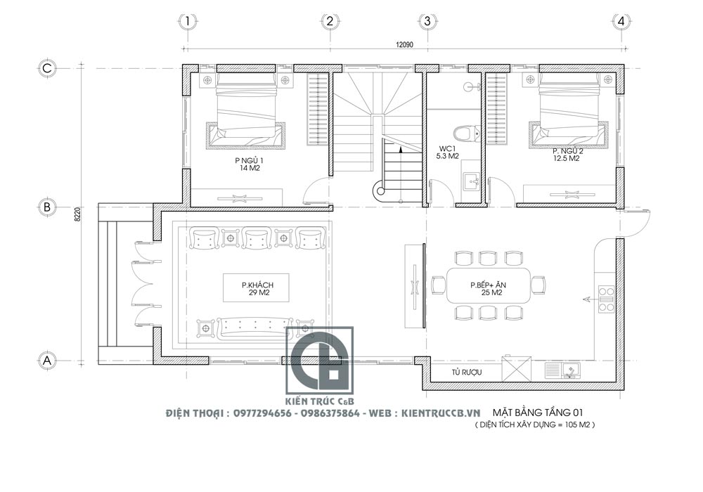 Mẫu biệt thự đẹp 2 tầng mái Nhật