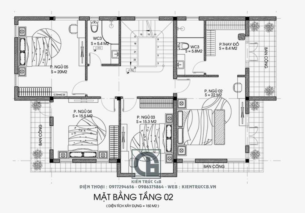 mẫu biệt thự đẹp 3 tầng phong cách hiện đại