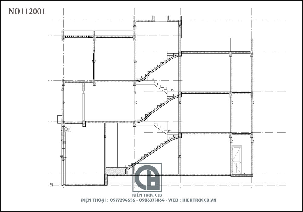 Mẫu nhà ống 3 tầng 1 tum hiện đại