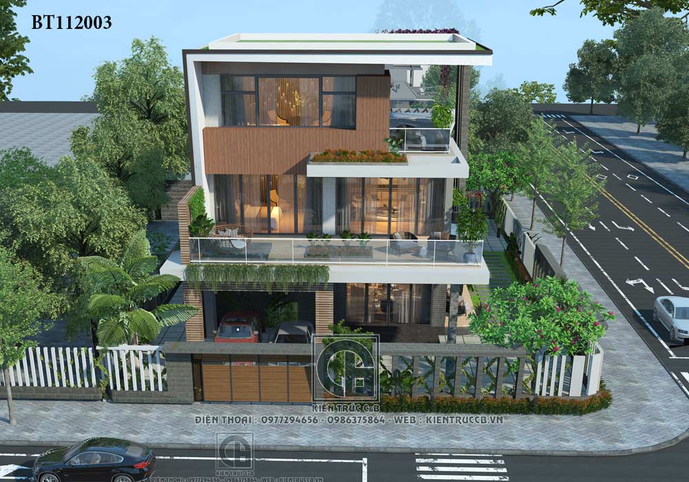 Thiết kế biệt thự 3 tầng hiện đại ở Ninh Bình