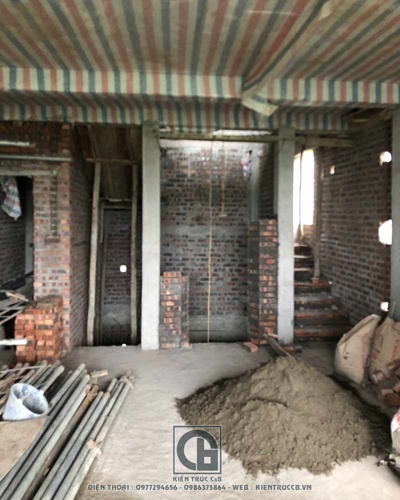 Tiến độ thiết kế nhà ống 4 tầng