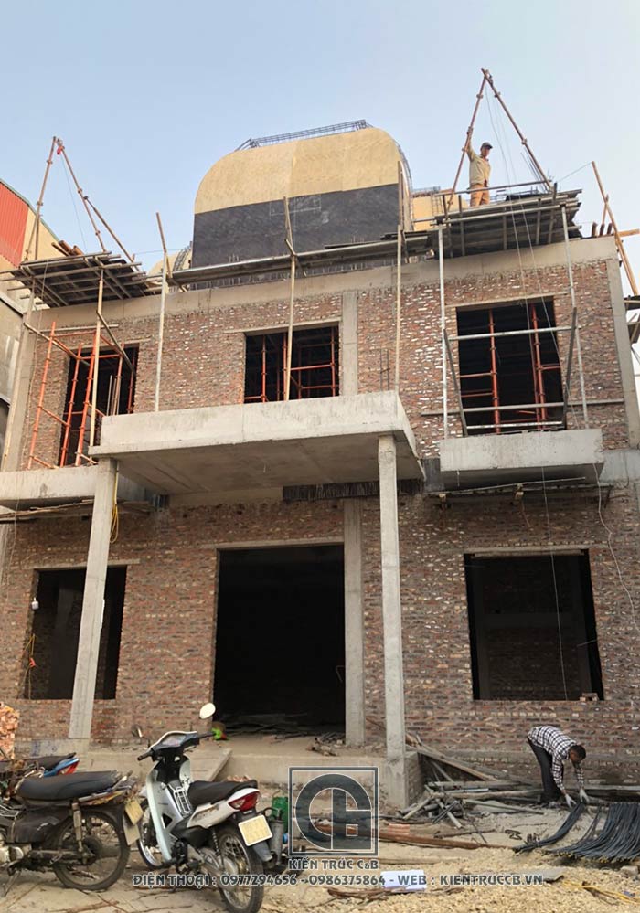 thiết kế biệt thự 3 tầng tân cổ điển