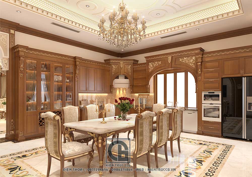 Mẫu nội thất biệt thự tân cổ điển