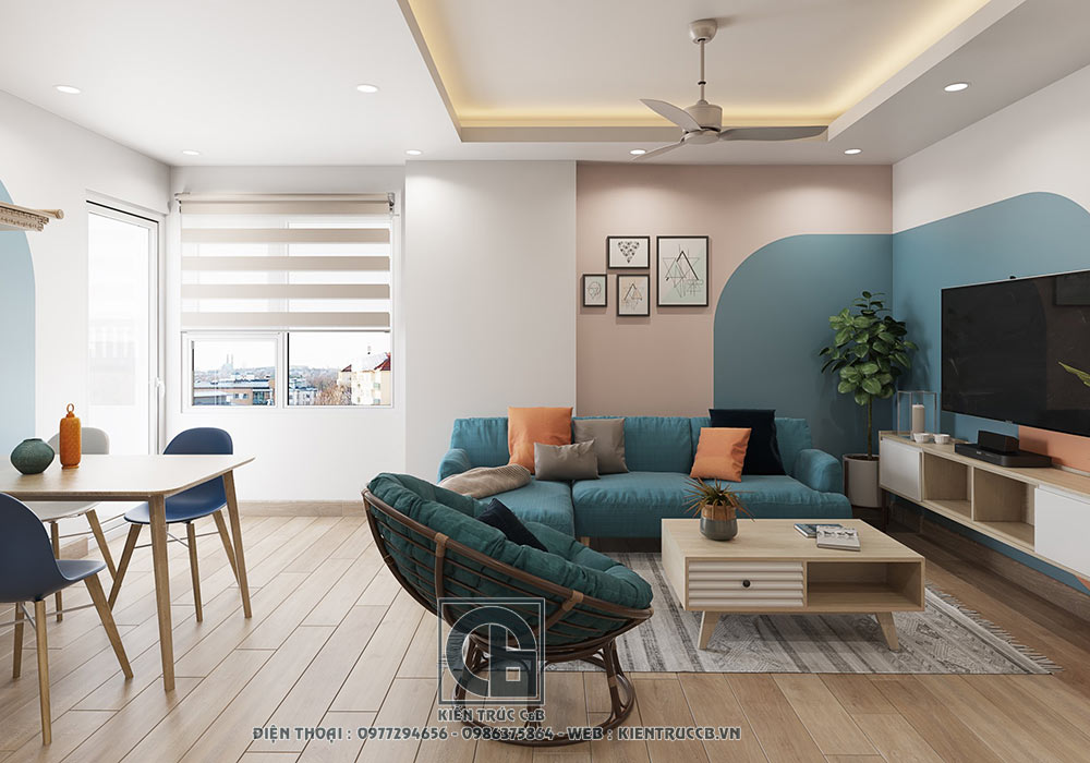 Mẫu thiết kế nội thất chung cư phong cách hiện đại