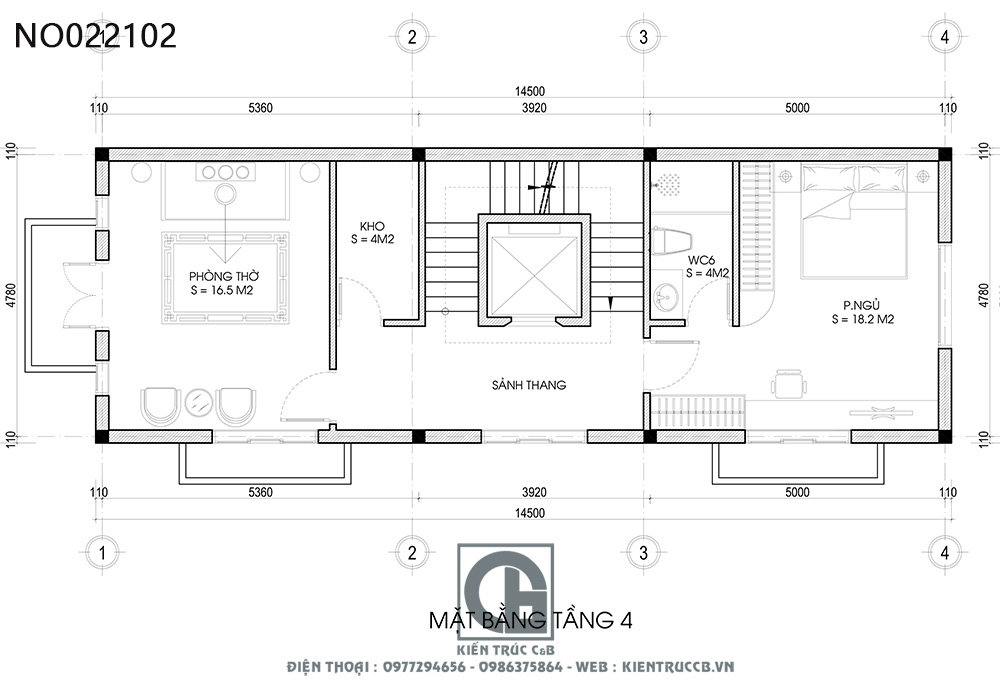 Mẫu nhà ống đẹp 5 tầng tân cổ điển