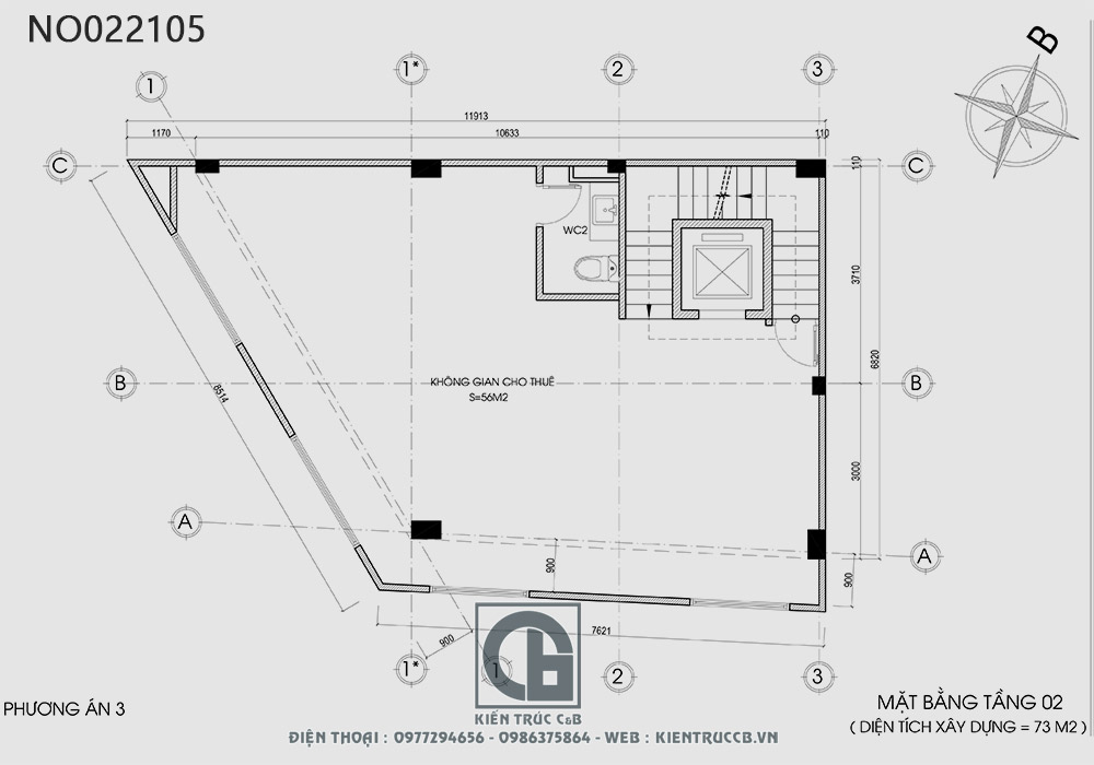 Thiết kế nhà ống 4 tầng 2 mặt tiền kinh doanh
