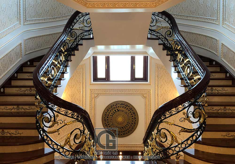 Thiết kế biệt thự nội thất lâu đài anh Tiến