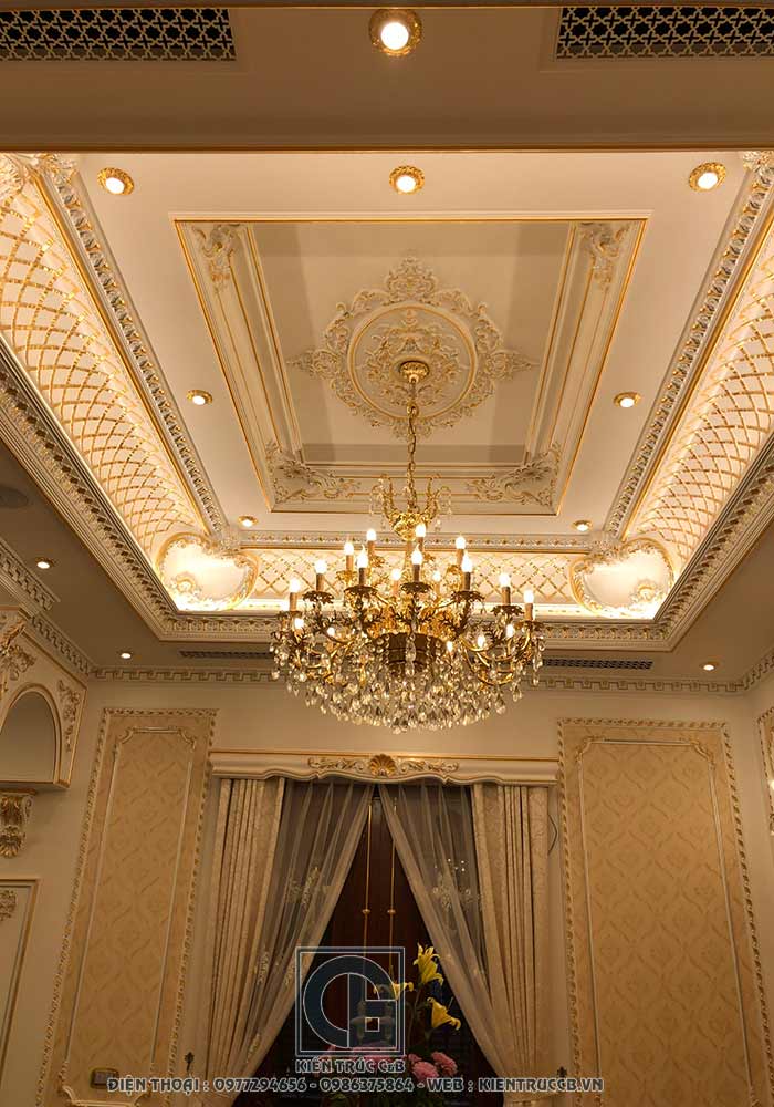 Thiết kế biệt thự nội thất lâu đài anh Tiến