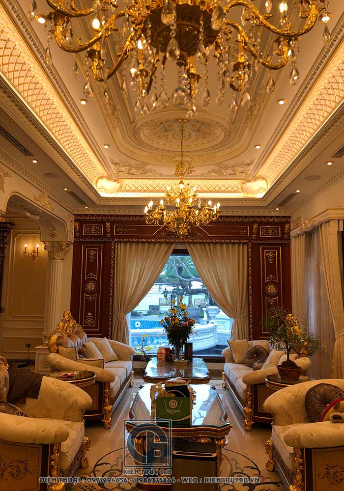 Thiết kế biệt thự nội thất lâu đài anh Tiến