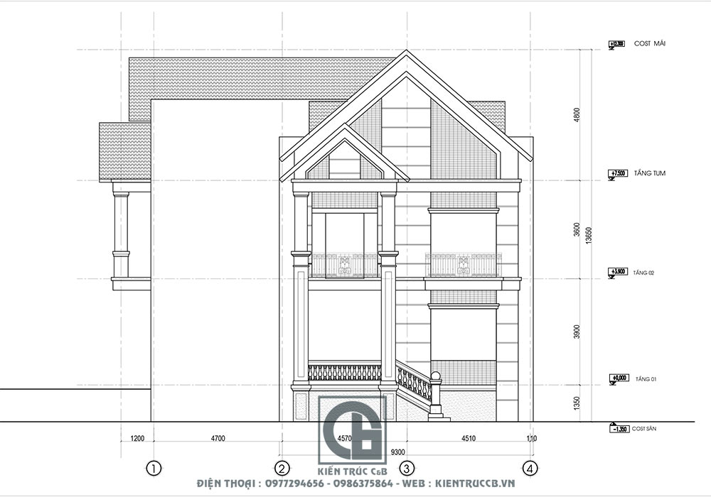 Thiết kế biệt thự 2 tầng đẹp