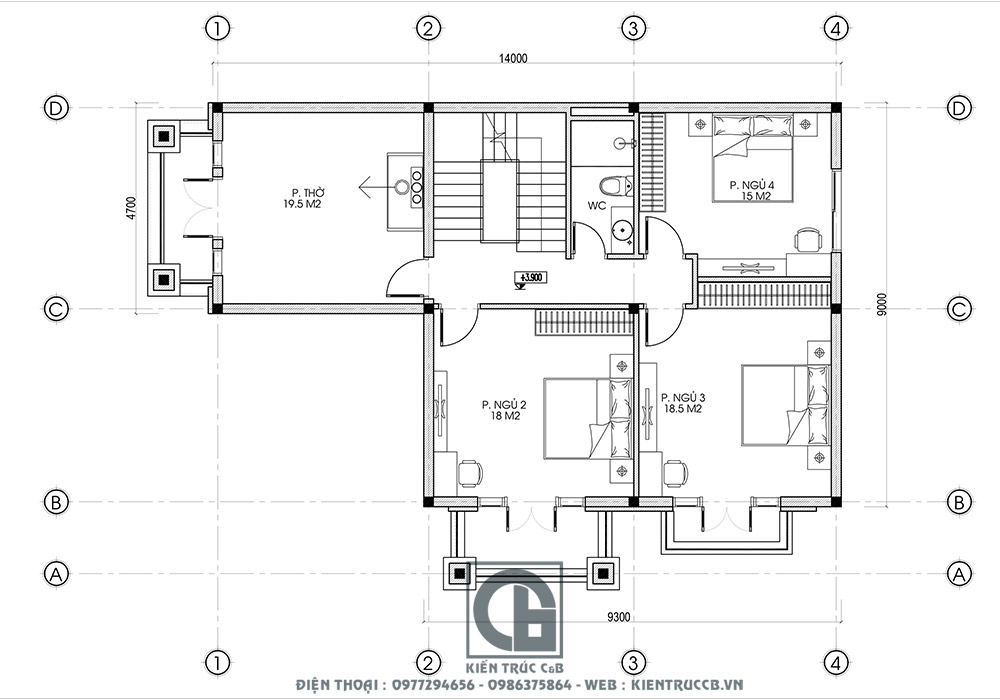 Thiết kế biệt thự 2 tầng đẹp