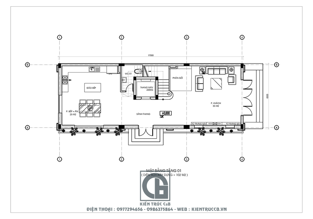 mẫu thiết kế biệt thự 3 tầng 1 tum tân cổ điển