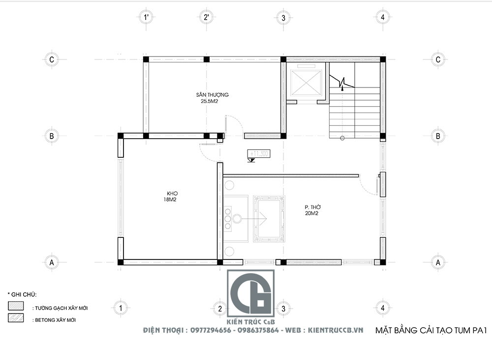 thiết kế nhà ống đẹp 3 tầng 1 tum