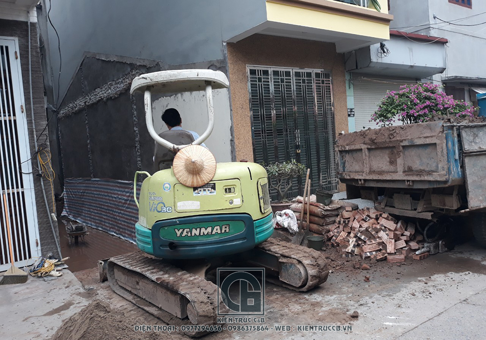 tiến độ thi công thiết kế nhà ống 5 tầng