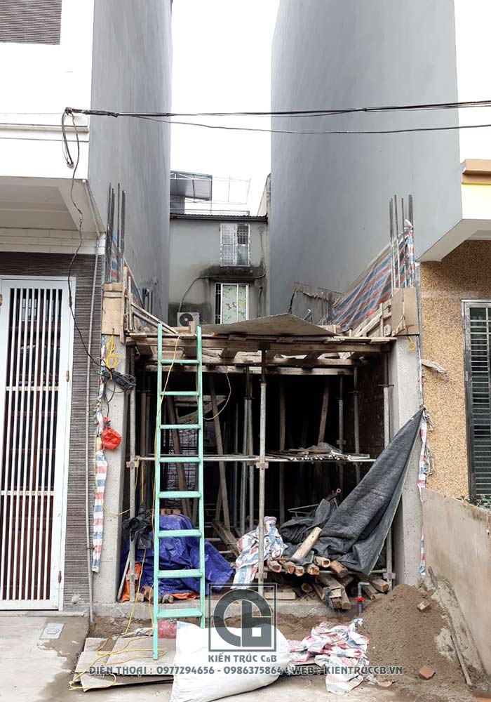 Tiến độ thi công mẫu thiết kế nhà ống 5 tầng