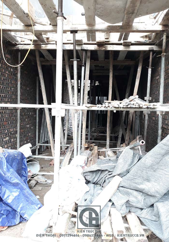 Tiến độ thi công mẫu thiết kế nhà ống 5 tầng