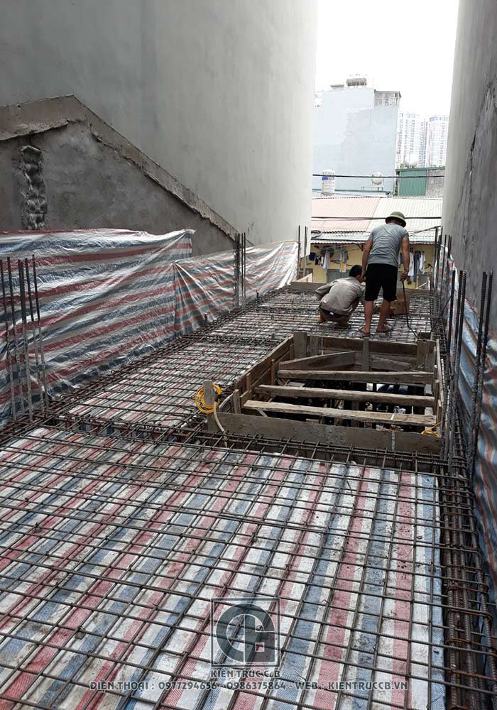 Tiến độ thi công mẫu thiết kế nhà ống 5 tầng