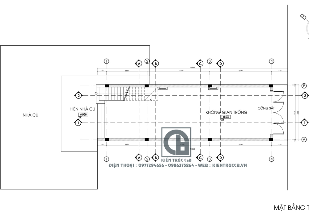 Mẫu thiết kế nhà ống đẹp 4 tầng 1 tum theo phong cách tân cổ điển 