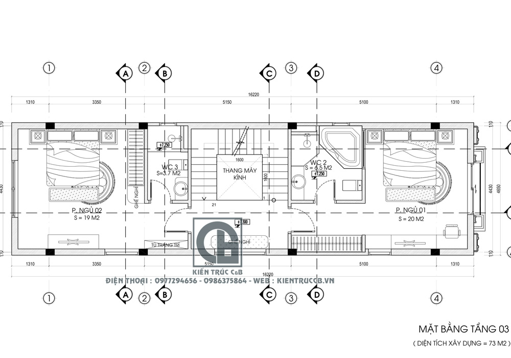 Mẫu thiết kế nhà ống đẹp 4 tầng 1 tum theo phong cách tân cổ điển 
