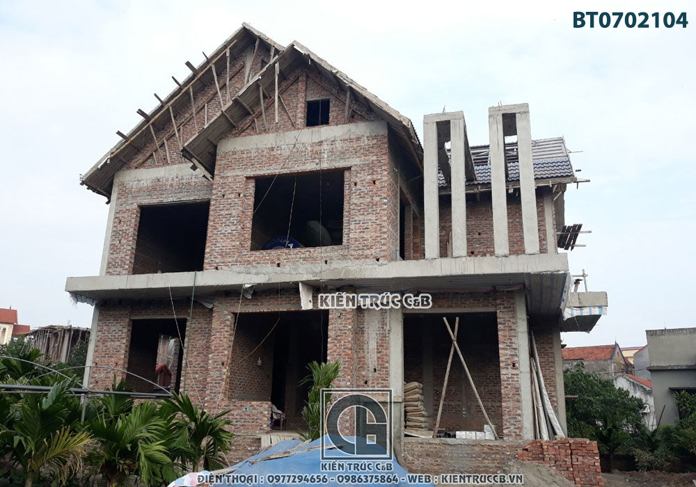 Mẫu biệt thự hiện đại 2 tầng mái Thái 