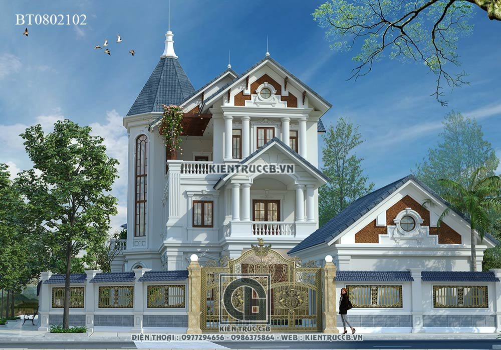 Mẫu nhà vườn mái Thái