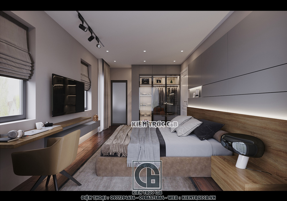 Chiêm ngưỡng nội thất hiện đại, sang trọng trong mẫu biệt thự hiện đại 3 tầng ở Thái Bình.