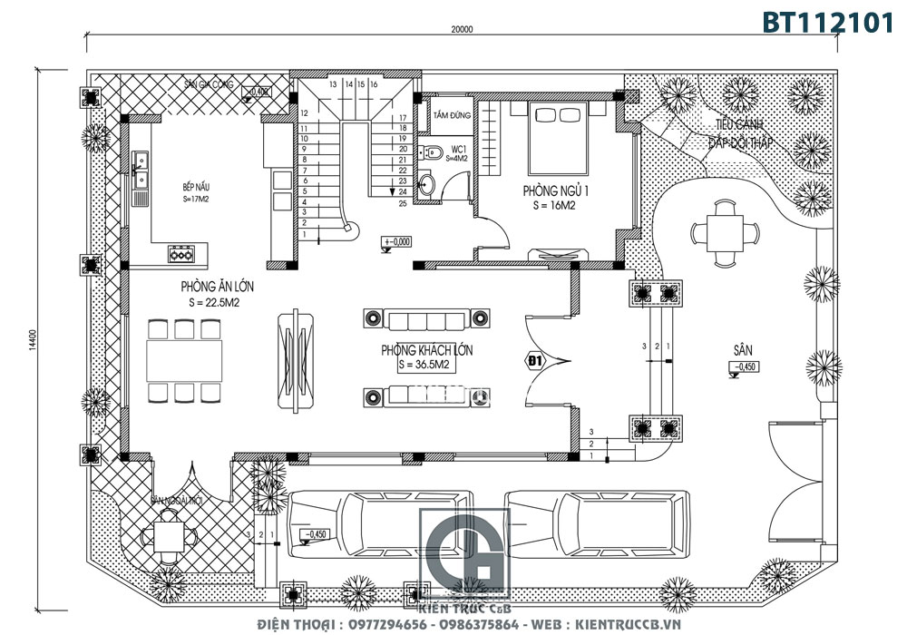 Vẻ đẹp cuốn hút, sang trọng trong mẫu biệt thự 3 tầng hiện đại ở Hải Dương